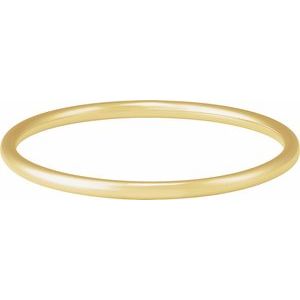 14K Yellow 4 mm Bangle 7 1/2" Bracelet BRC942:100:P