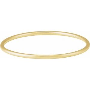 14K Yellow 3 mm Bangle 7 1/2" Bracelet BRC942:106:P