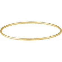 14K Yellow 2 mm Bangle 7 1/2