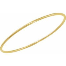 14K Yellow 2 mm Bangle 7 1/2