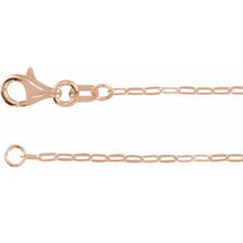 14K Rose 1.25 mm Paperclip-Style 20