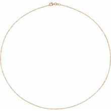 14K Rose 1.25 mm Paperclip-Style 20