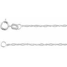 Sterling Silver 1.25 mm Figaro 16