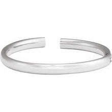 Sterling Silver 6 mm Hinged Cuff 7