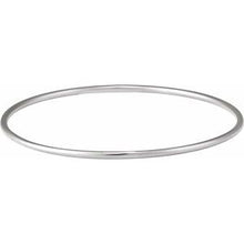 Sterling Silver 2 mm Bangle 7 1/2