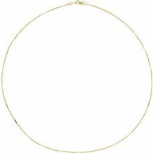 14K Yellow 1.1 mm Dapped Cable 16