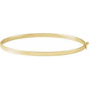 14K Yellow 2.85 mm Bangle 6 4/5" Bracelet BRC954:102:P