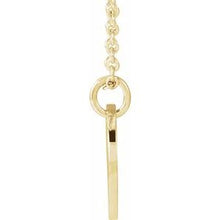 14K Yellow Script Initial K 16-18