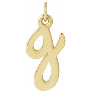 14K Yellow Petite Initial G Pendant 88516:238:P