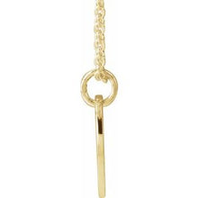 14K Yellow Script Initial S 16-18