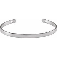 Sterling Silver Engravable Heart Pierced Cuff 7