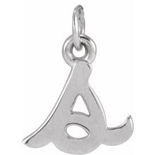 Sterling Silver Petite Initial S Pendant 88516:261:P