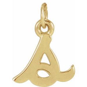 14K Yellow Petite Initial S Pendant 88516:263:P