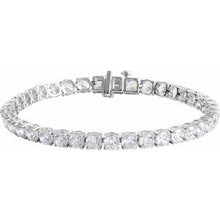 14K White 12 CTW Lab-Grown Diamond Line 7