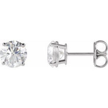 14K White 2 CTW Natural Diamond Stud Earrings 1874:60014:P