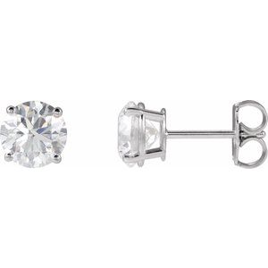 14K White 2 CTW Natural Diamond Stud Earrings 1874:70204:P