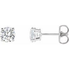 14K White 1 CTW Natural Diamond Stud Earrings 1874:70194:P