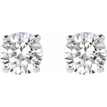 14K White 1 CTW Natural Diamond Stud Earrings 1874:70194:P