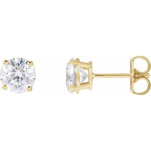 14K Yellow 1 1/2 CTW Natural Diamond Stud Earrings 1874:70219:P