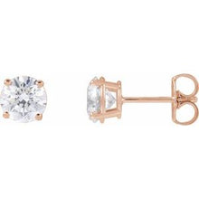 14K Rose 1 1/2 CTW Natural Diamond Stud Earrings 1874:70235:P