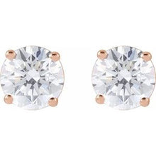 14K Rose 1 1/2 CTW Natural Diamond Stud Earrings 1874:70235:P