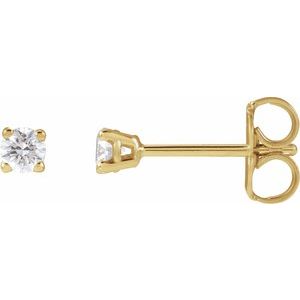 14K Yellow 1/6 CTW Lab-Grown Diamond Earrings