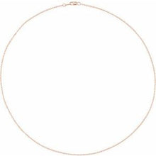 14K Rose  1.3 mm Cable 24
