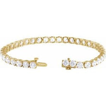 14K Yellow 12 CTW Lab-Grown Diamond Line 7
