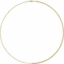 14K Yellow 2.7 mm Curb & Paperclip-Style 18