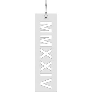 Sterling Silver 2024 Year Roman Numeral Pendant 88622:107:P