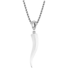Sterling Silver Italian Horn 20