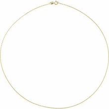 14K Yellow 1 mm Diamond-Cut Anchor 24