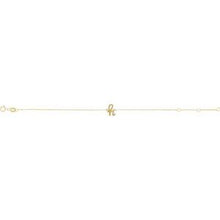 14K Yellow Initial H 6 1/2-7 1/2