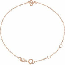 14K Rose Initial O 6 1/2-7 1/2