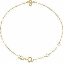 14K Yellow Initial O 6 1/2-7 1/2