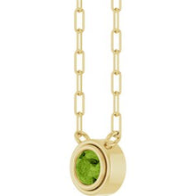 14K Yellow Natural Peridot 18