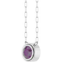 14K White Lab-Grown Alexandrite 18