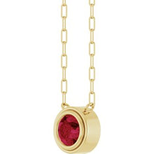 14K Yellow Lab-Grown Ruby 18