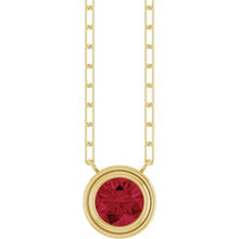 14K Yellow Lab-Grown Ruby 18