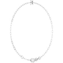 Sterling Silver Sans Serif Initial X 6 1/2-7 1/2