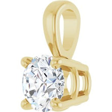 14K Yellow 1/3 CT Lab-Grown Diamond Pendant 28392:LG607:P