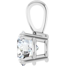 14K White 3/4 CT Lab-Grown Diamond Pendant 28392:LG612:P