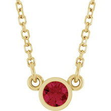 14K Yellow Natural Ruby Solitaire 16
