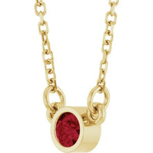 14K Yellow Natural Ruby Solitaire 16
