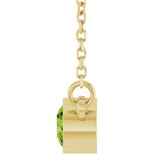 14K Yellow Natural Peridot Solitaire 16