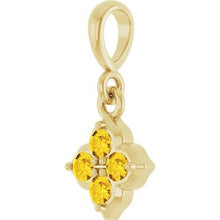 14K Yellow Lab-Grown Yellow Sapphire Pendant 88717:144:P