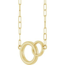 14K Yellow  Interlocking Circle 18