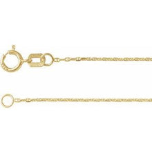 14K Yellow 1 mm Diamond-Cut Anchor 24