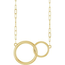 14K Yellow  Interlocking Circle 18