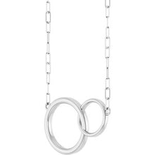 14K White  Interlocking Circle 18